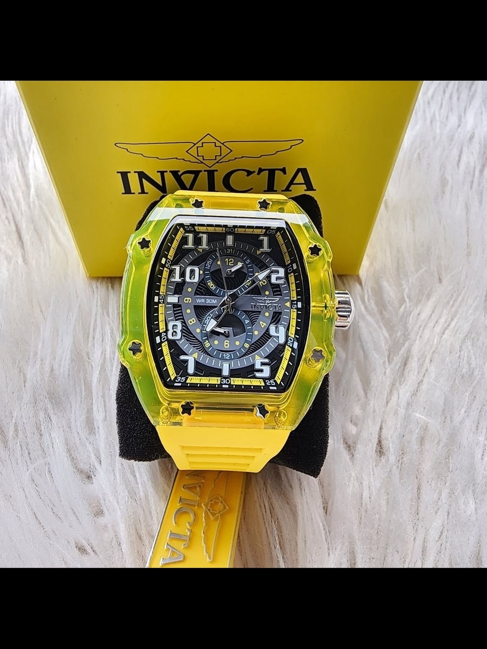 Invicta Men's Yellow Chronograph Watch